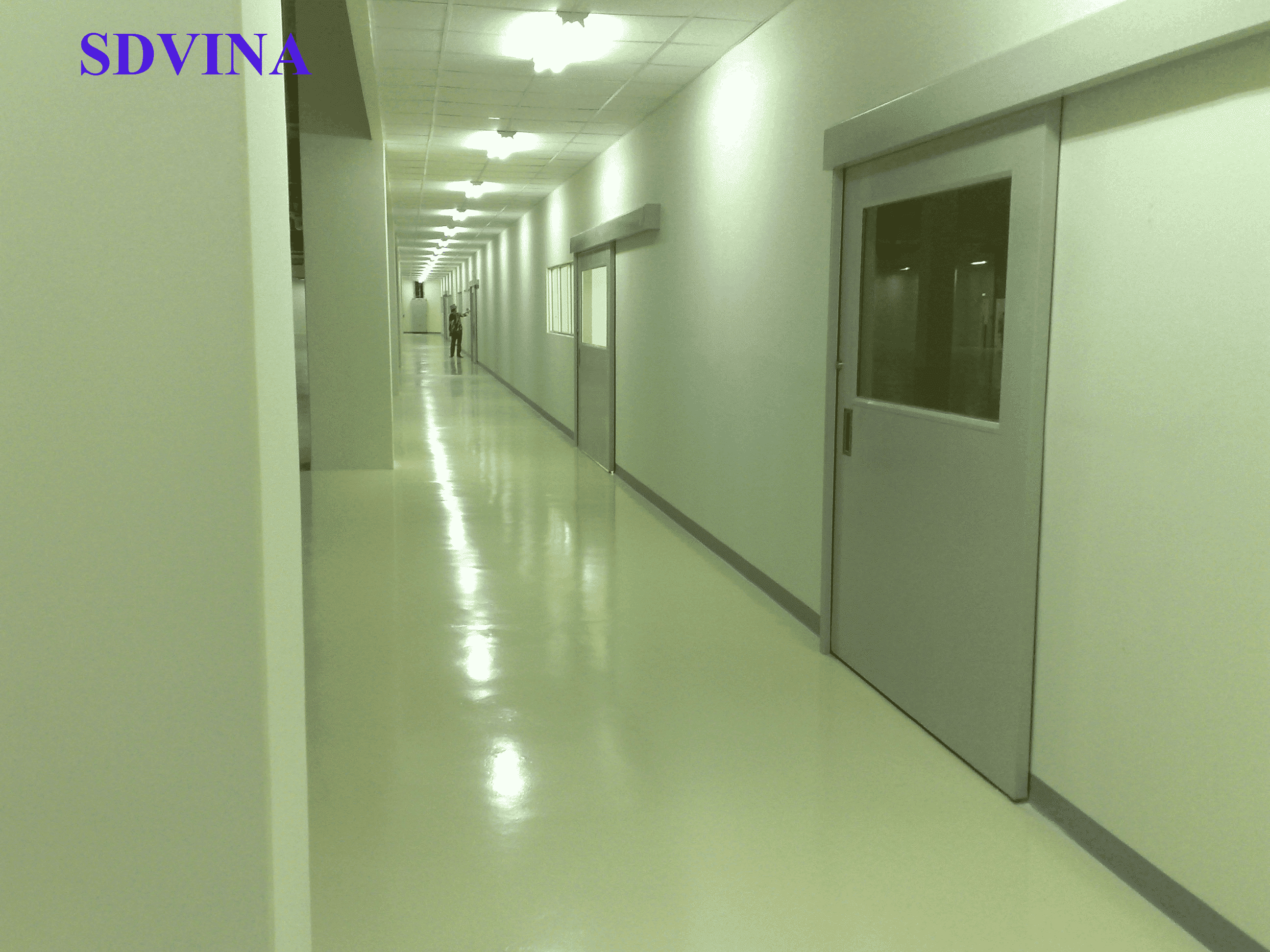 Cửa trượt  tự động và bán tự động 1 cánh bệnh viện, phòng sạch